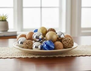 Dekokugeln in einer Schale Dekokugeln in einer Schale