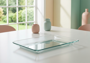 Glasschale viereckig