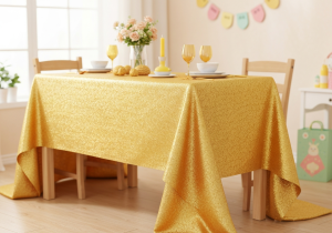 Goldener Tischläufer