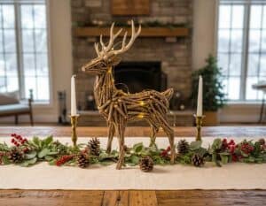 Hirschdeko für Tisch