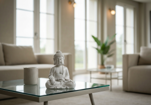 Kleine Buddha Figur sitzend