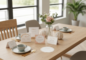 Namenskarten für Tisch