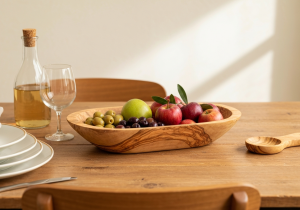 Olivenholz Schale rustikal