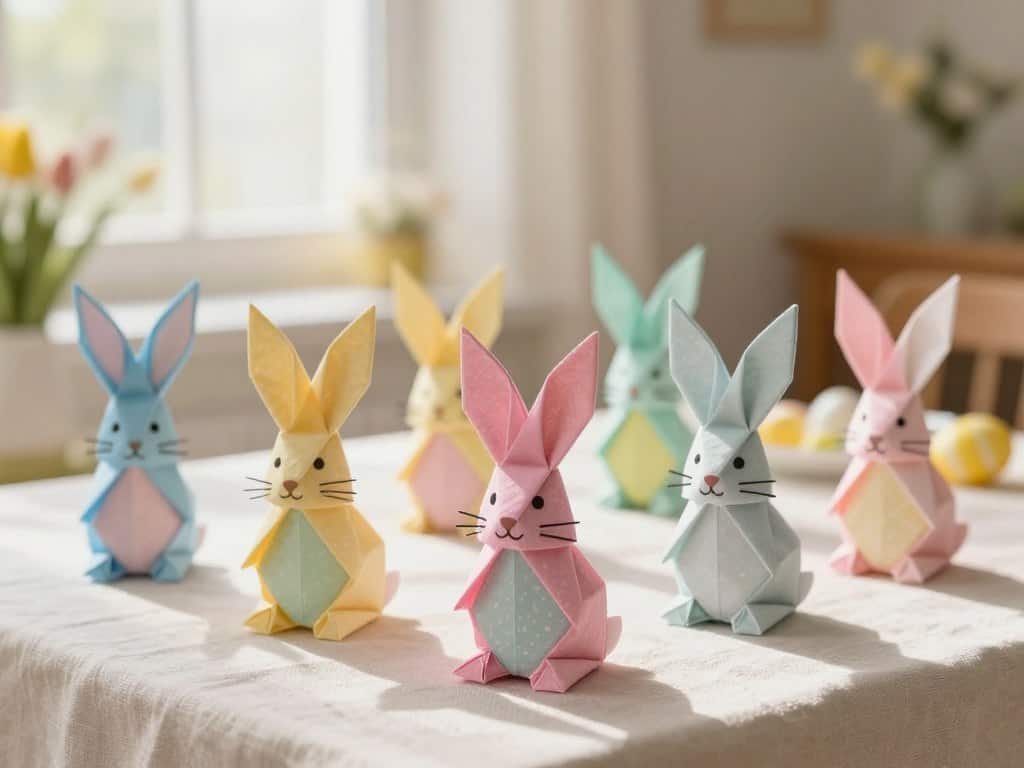 Osterhasen aus Servietten Osterhasen aus Servietten