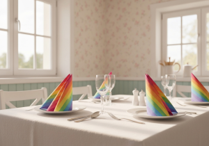 Regenbogen Servietten Regenbogen Servietten