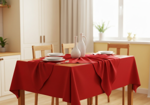 Roter Tischläufer