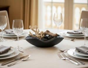 Schwarze Deko Schale