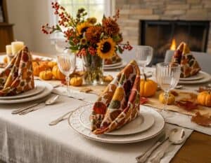 Servietten für den Herbst