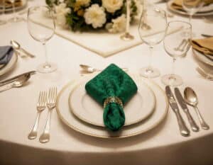 Servietten in Grün Servietten in Grün