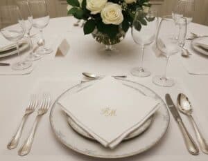 Servietten mit Monogramm