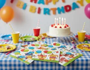 Servietten zum Kindergeburtstag