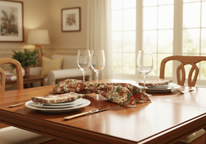 Stoff Weihnachtsservietten