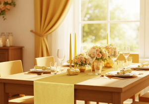 Tischband goldene Hochzeit