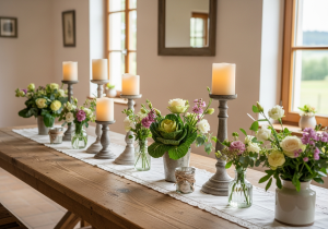 Tischdeke Hochzeit Vintage