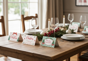 Tischkarten für Weihnachten