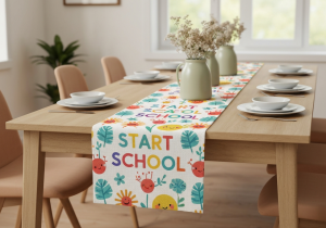 Tischläufer Schulanfang