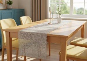Tischläufer Silber