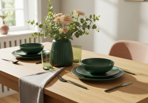 Tischset Dunkelgrün