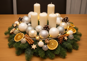 Weihnachtsgesteck künstlich