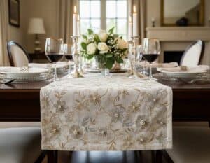 Tischläufer als feiner Akzent