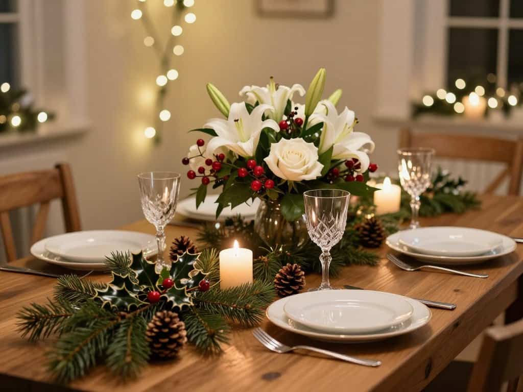 Weihnachtstisch Dekoration