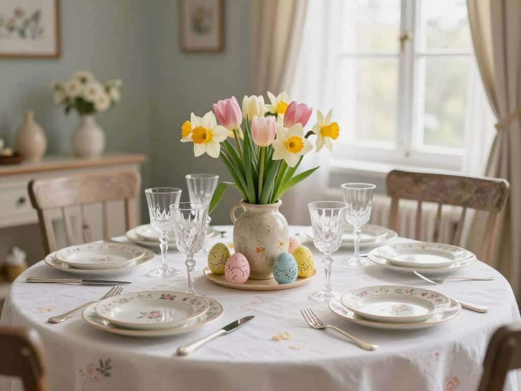 Tisch zu Ostern dekorieren