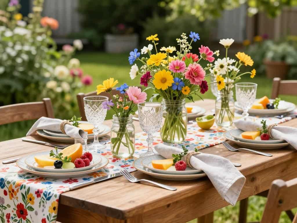 Basis für sommerliche Tischdeko Basis für sommerliche Tischdeko