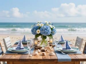 Tisch maritim dekorieren
