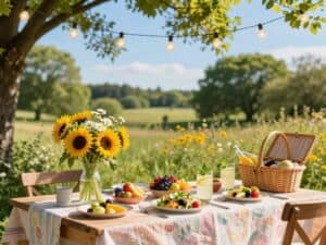 Tisch sommerlich dekorieren