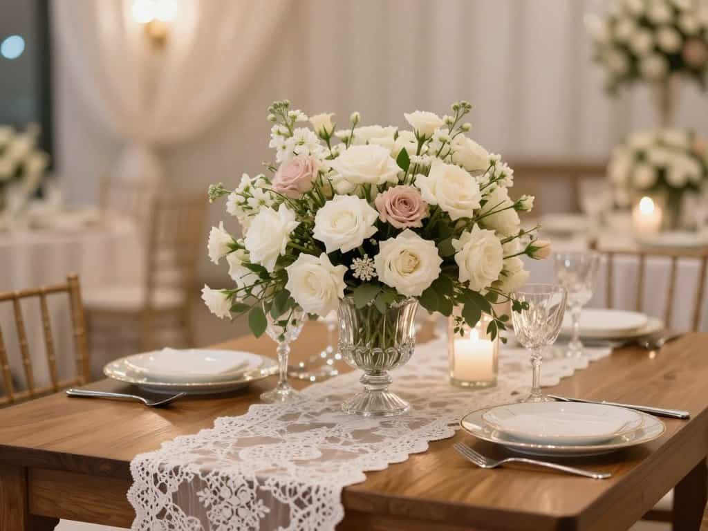 Tischdekoration Hochzeit Stil