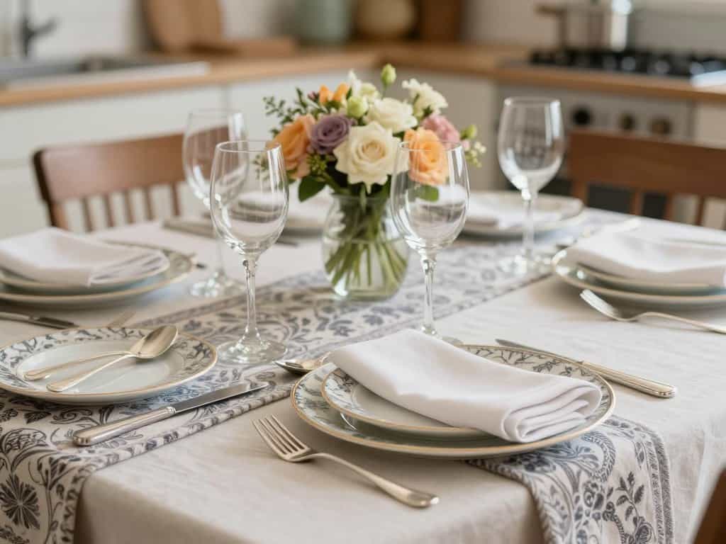 Wie wird ein Tisch richtig mit Tischwäsche gedeckt?